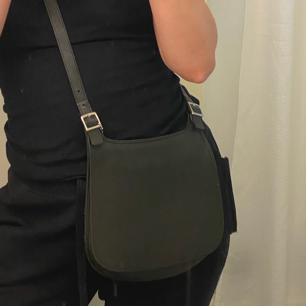 Black Leather Vintage Coach Bag